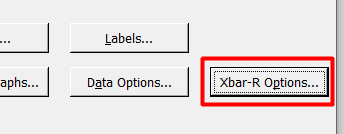 Minitab Kontrol Grafiklerinde Xbar-R Options